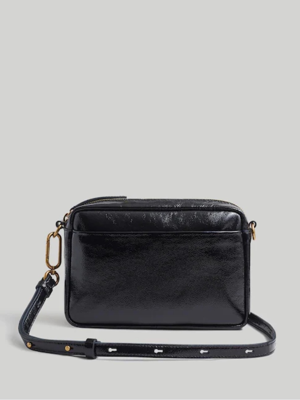 madewell | the carabiner medium crossbody bag in patent leather